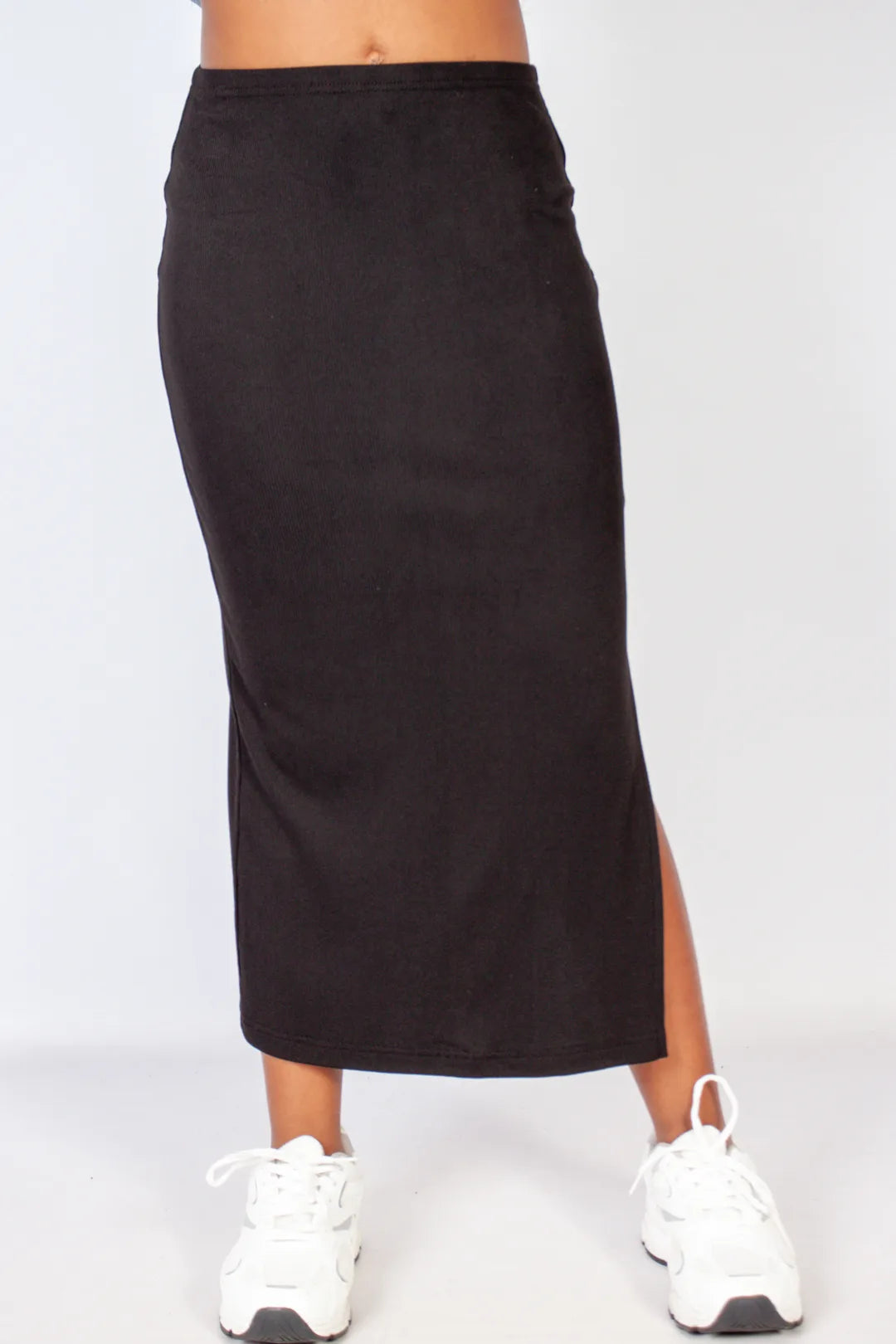 Rib Midi Skirt