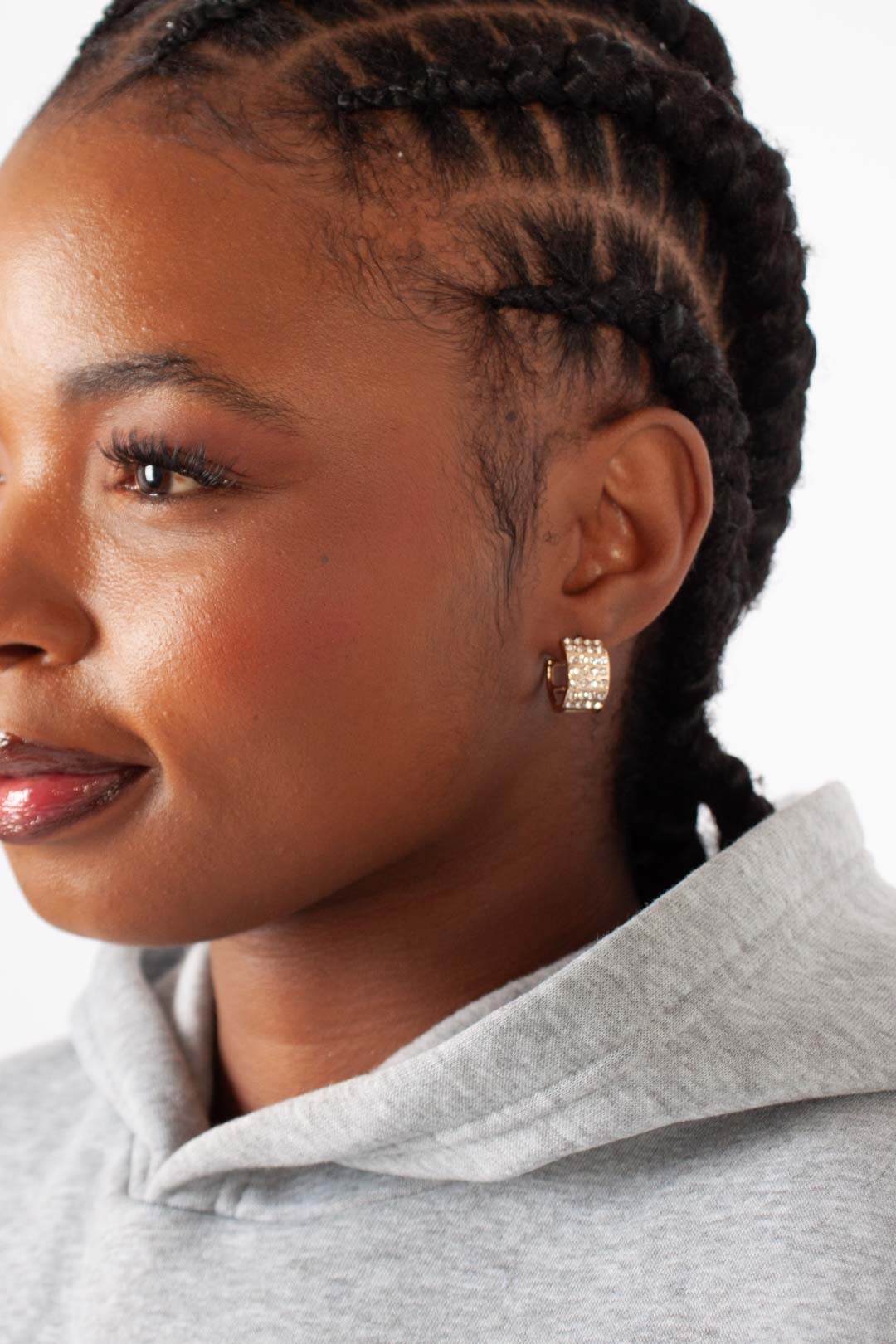 Diamonte Huggie Earring