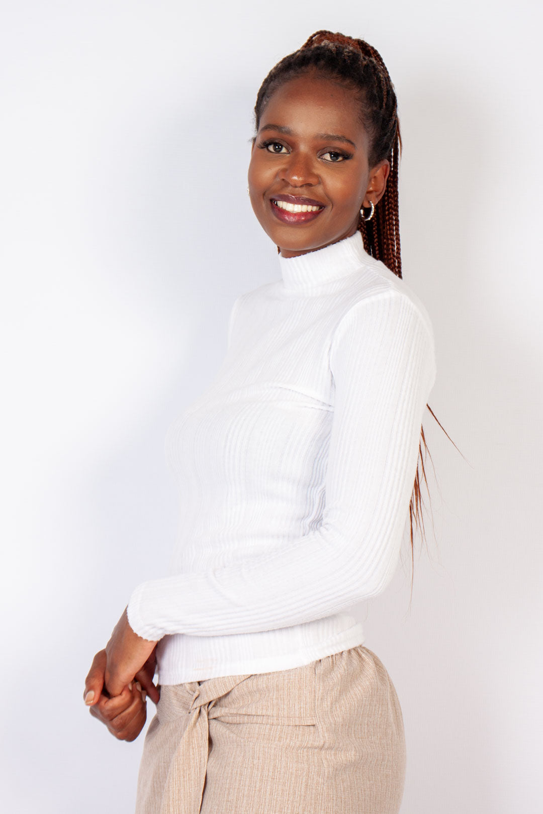 Long Sleeve Turtleneck Top
