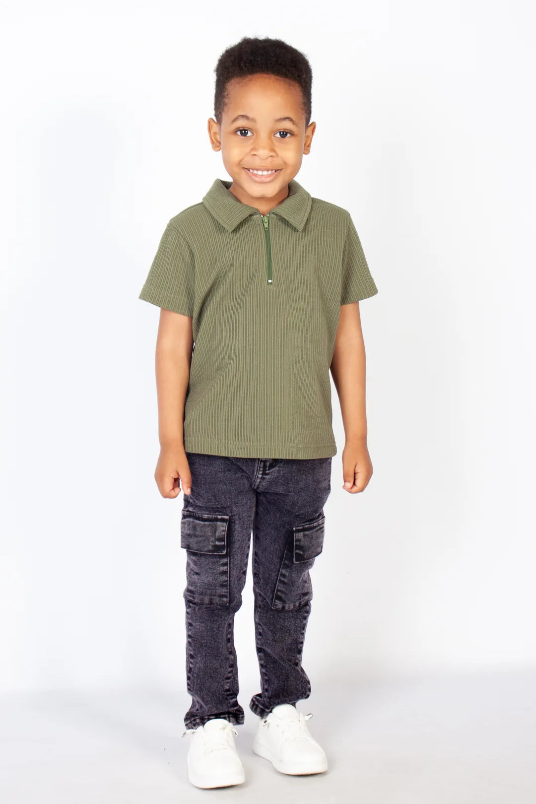 1/4 Zip Textured Golfer