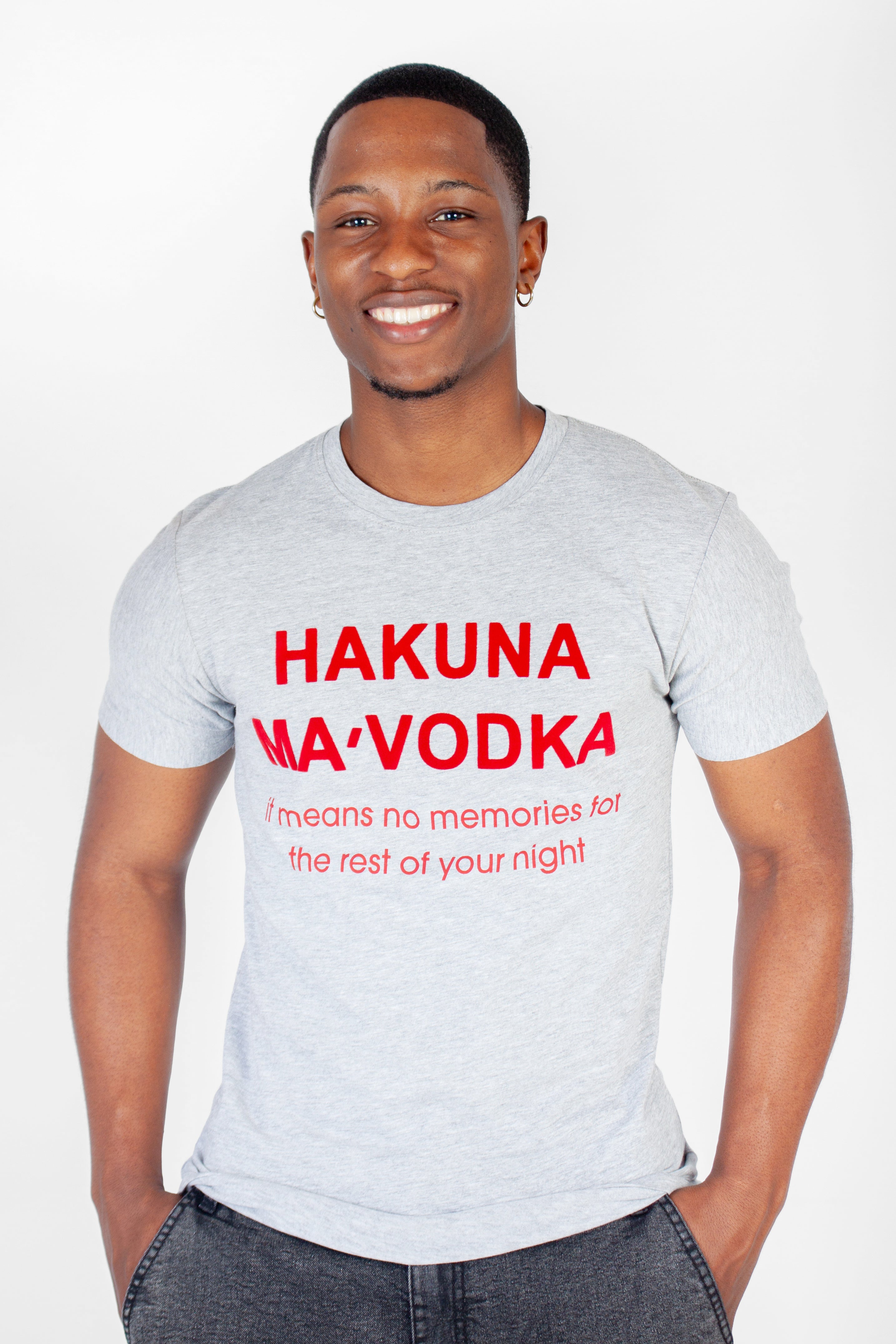 Graphic "Hakunama Vodka" T-Shirt