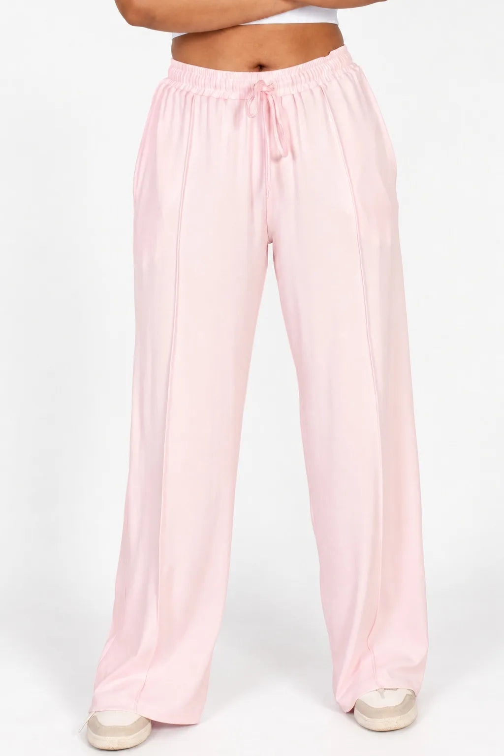 lds light pink pintuck wideleg
