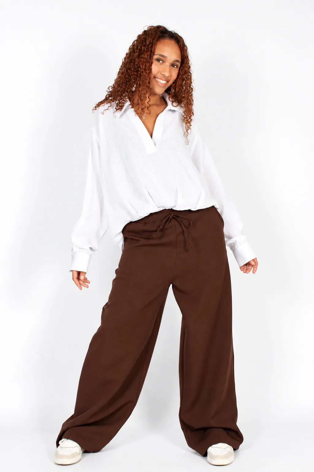 lds choc wideleg pull on pant