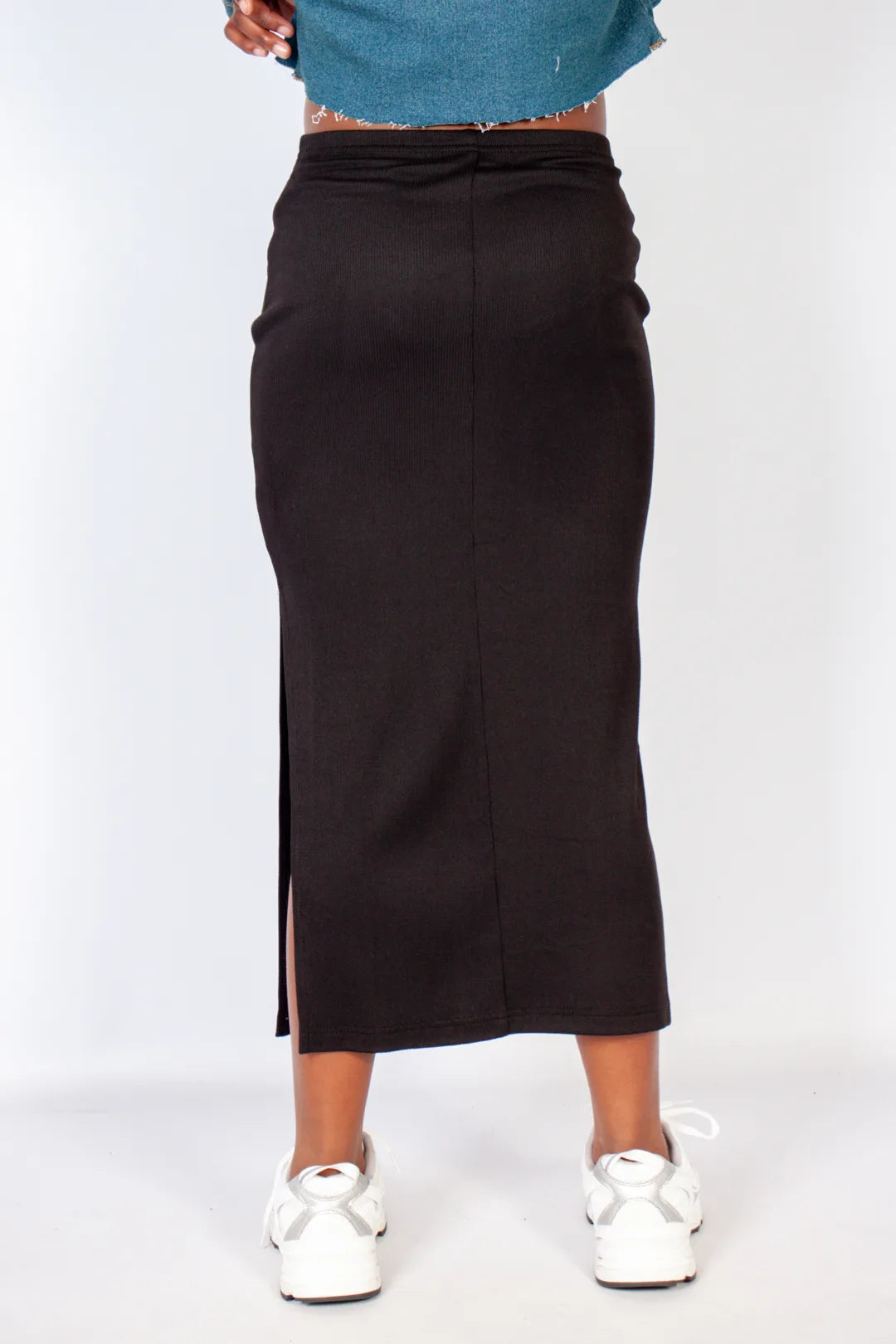 Rib Midi Skirt