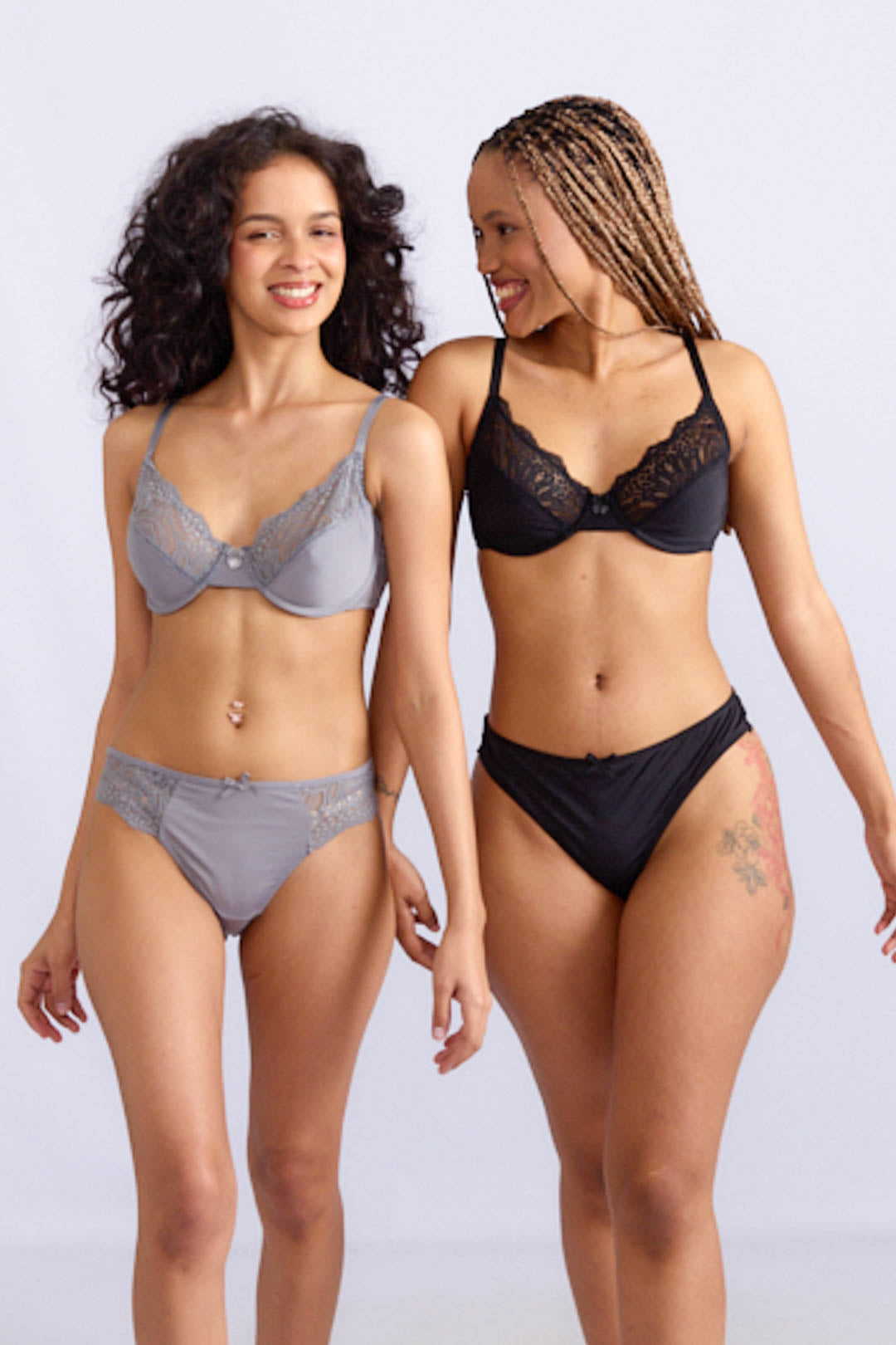 2 Pack Lace Non-Padded Bra (Extended Sizes)