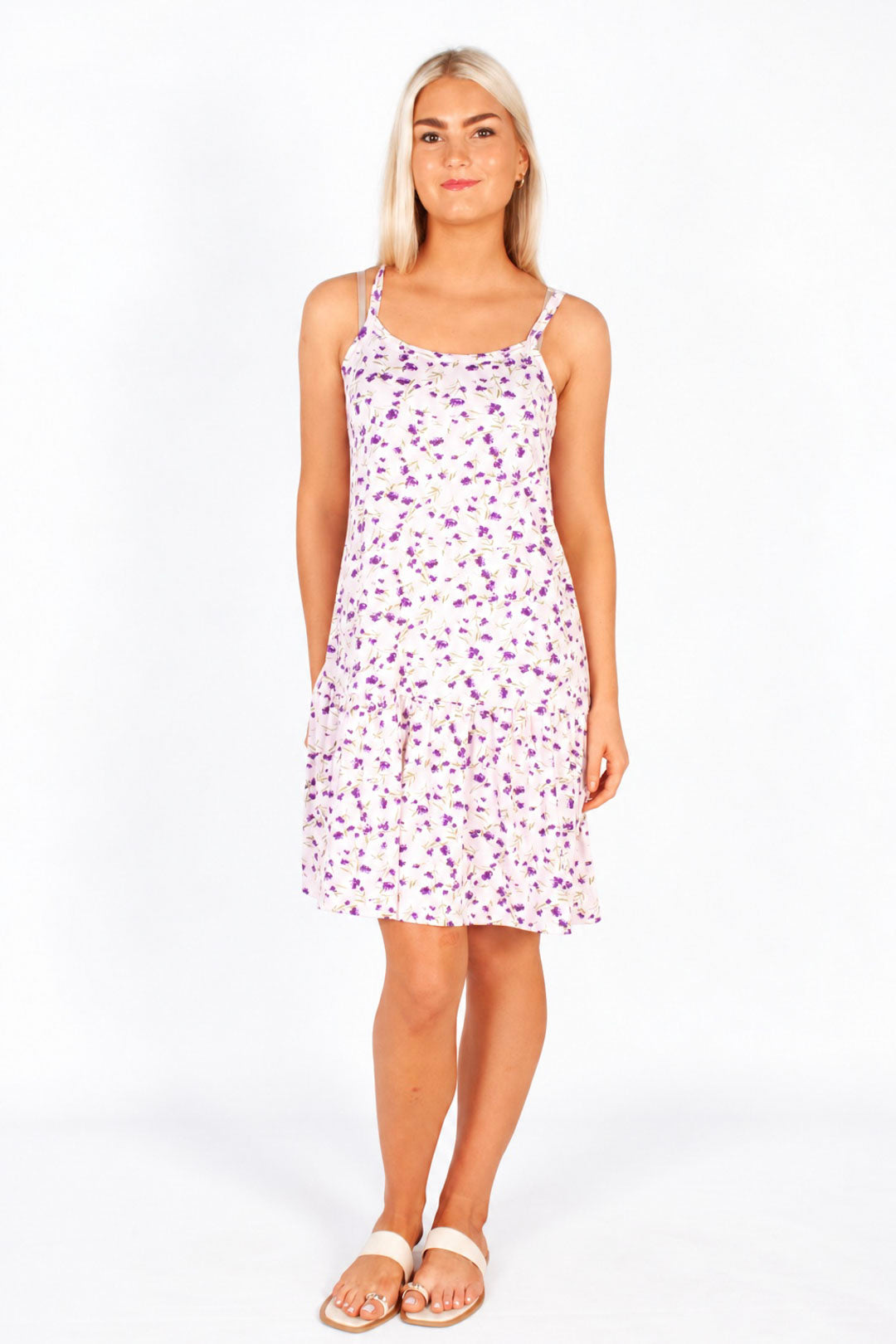 Strappy Frill Mini Dress