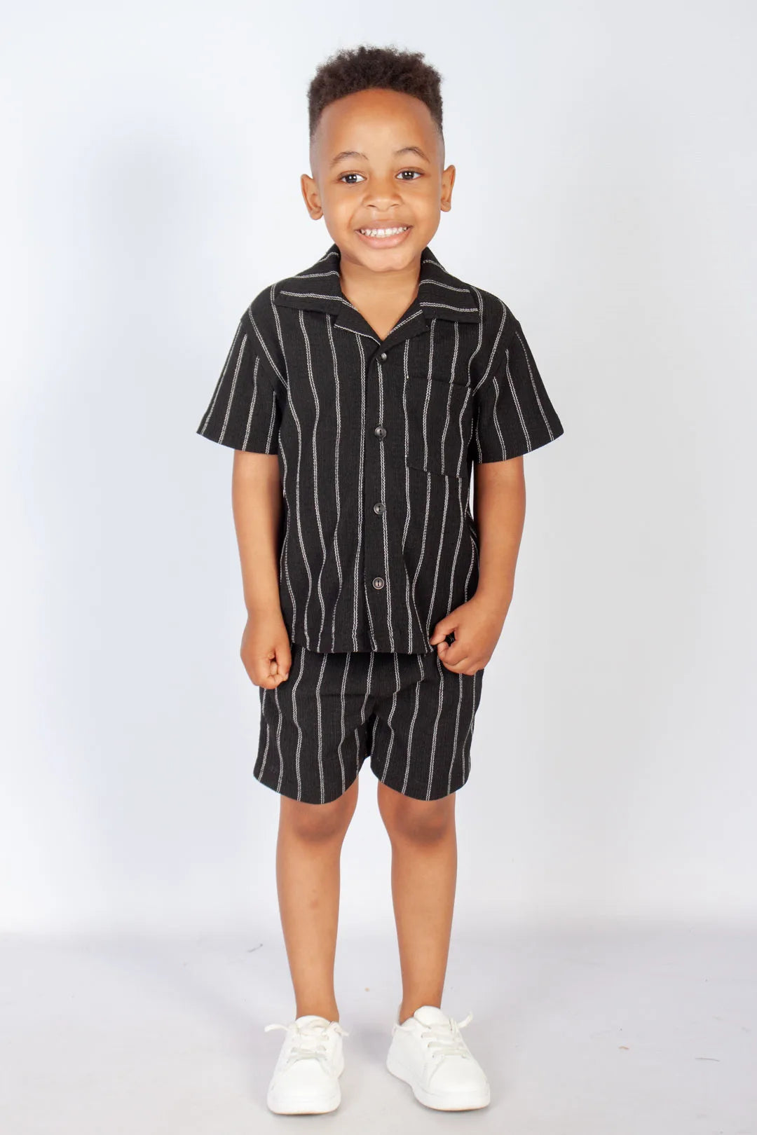 Stripe Textured Short