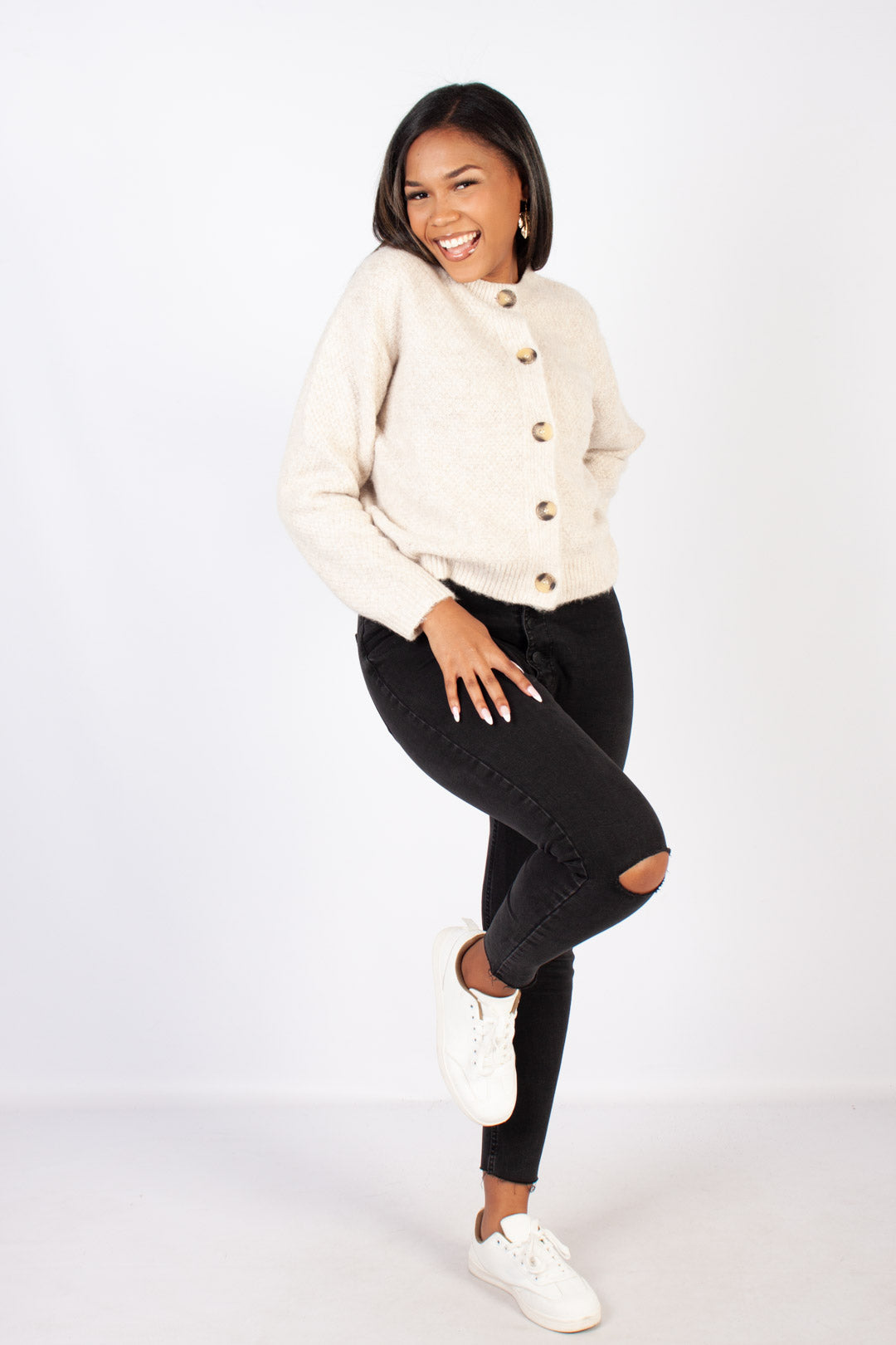 Crewneck Cardigan