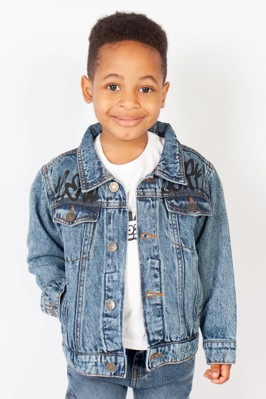Graphic Denim Jacket