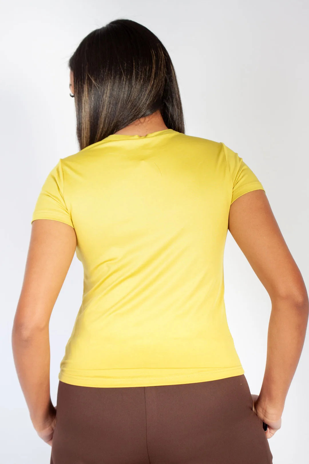 lds chartruese s/s crewneck polyamide tee