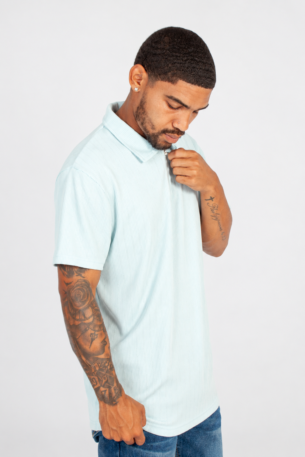 1/4 Zip Textured Golfer