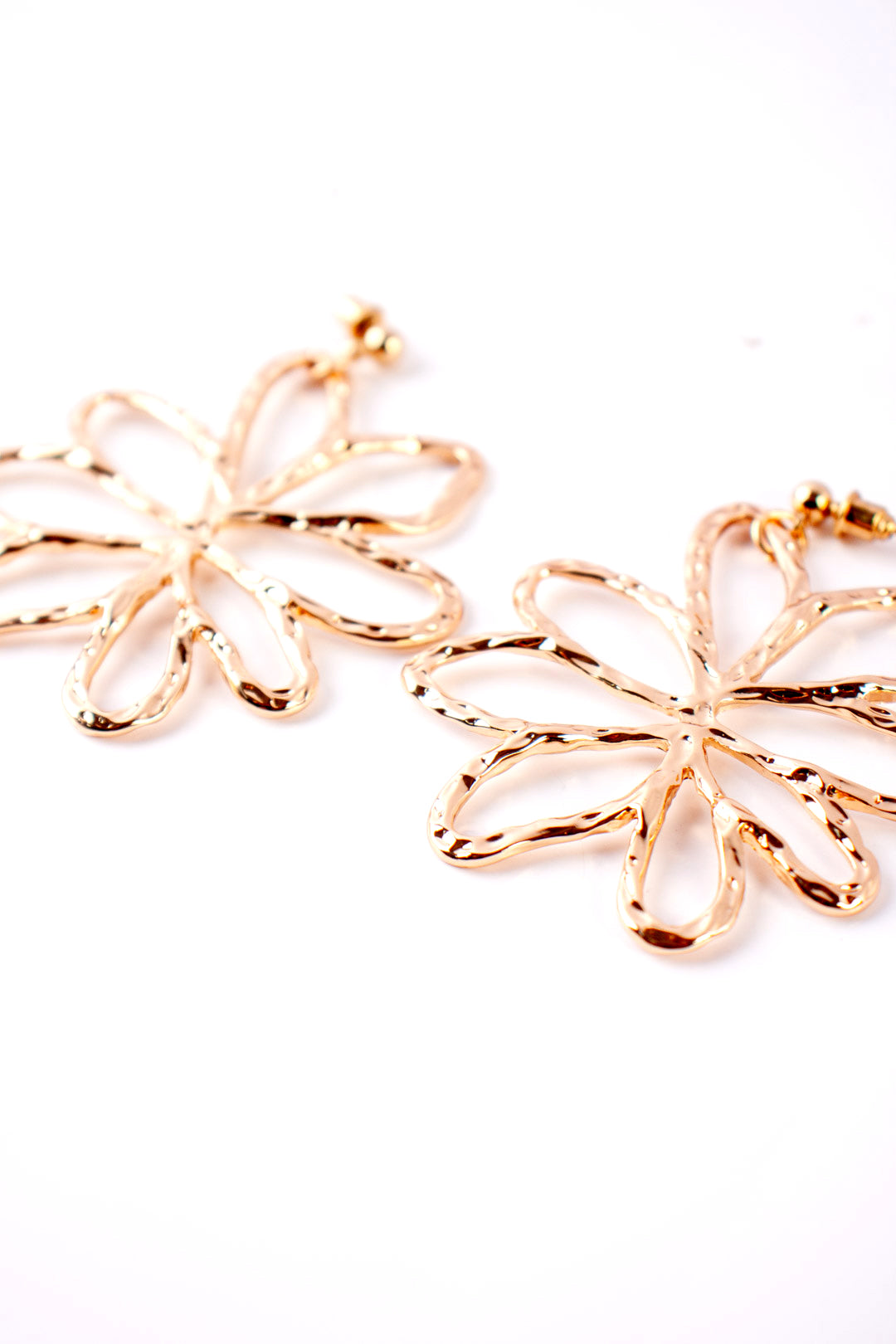 Gold Flower Earring
