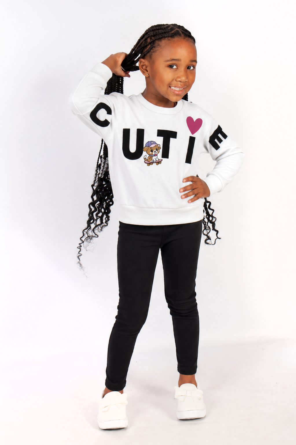 Oversized Graphic Track Top