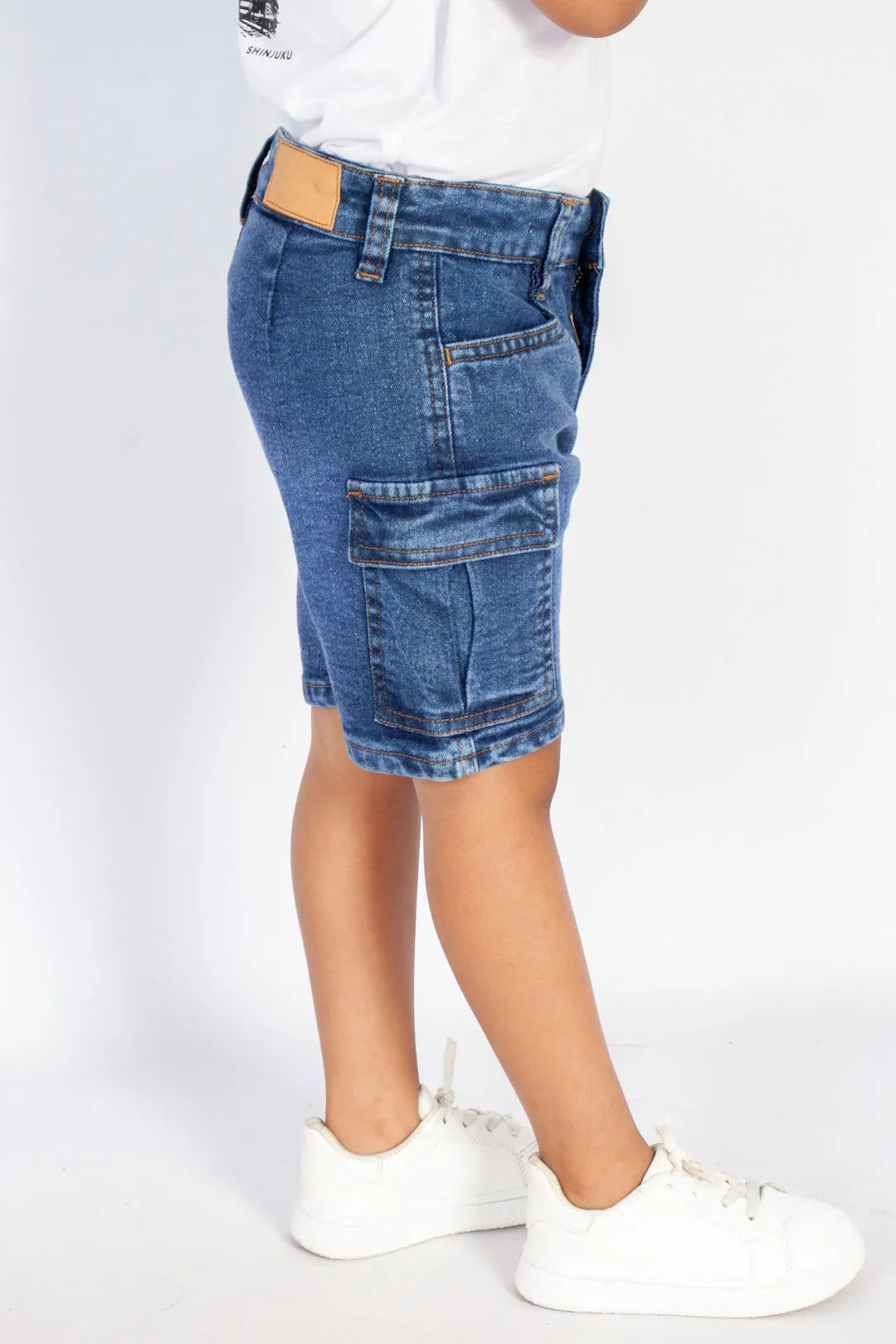 Baggy Cargo Denim Shorts