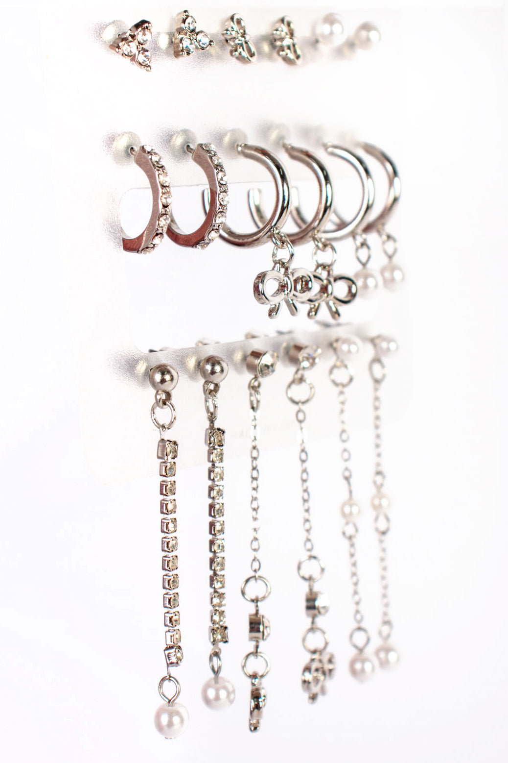 9 Pack Hood and Drop Earrings