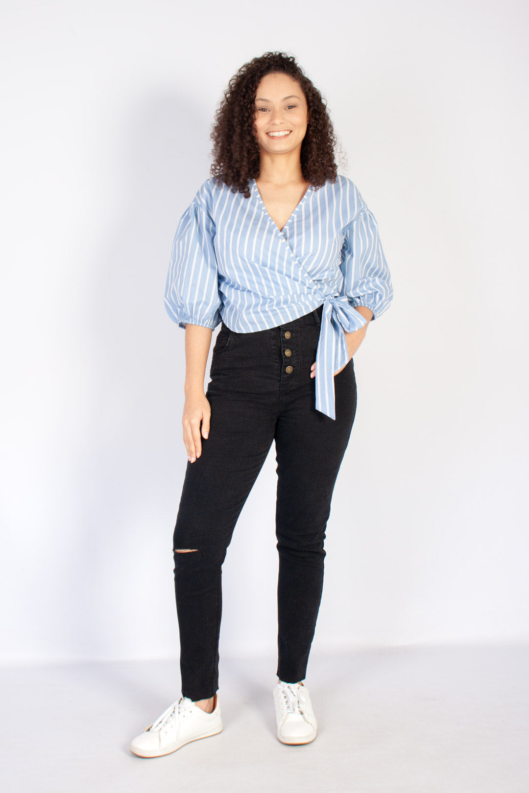 Poplin Puff Sleeve Shirt