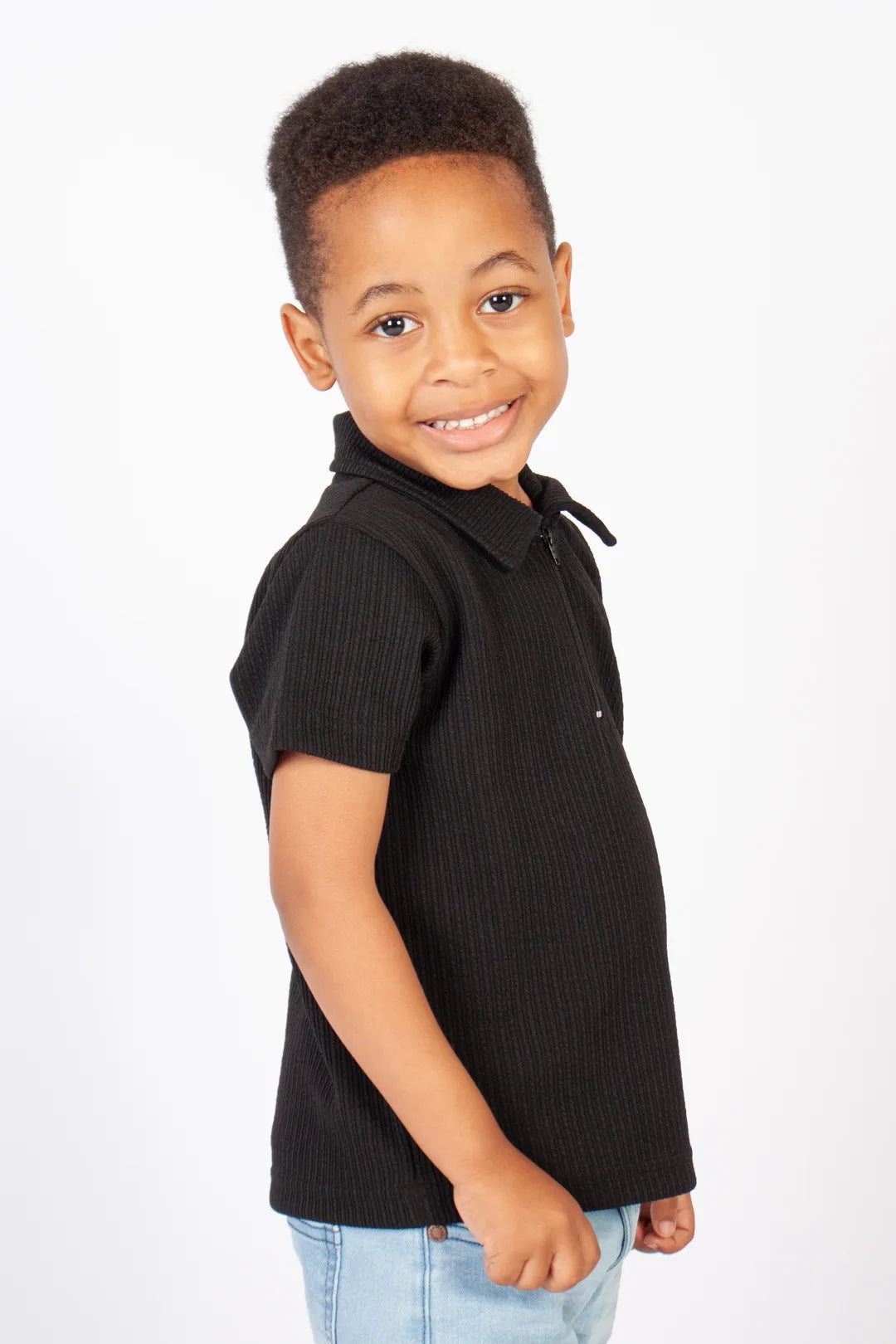 1/4 Zip Textured Golfer
