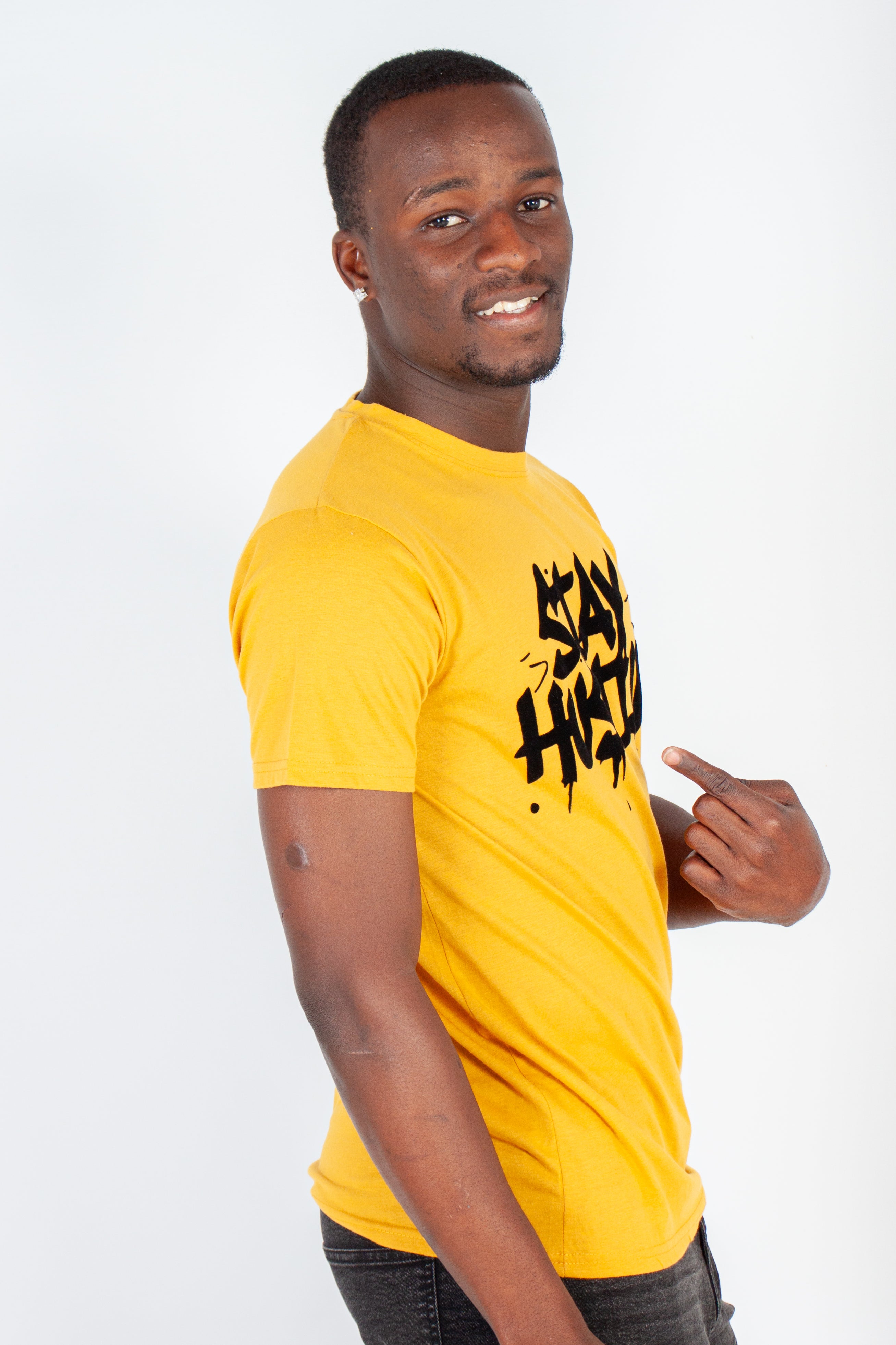 Graphic "Stay Hustlin" T-Shirt