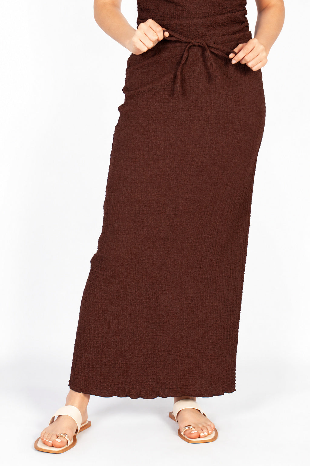 Crinkle Maxi Skirt