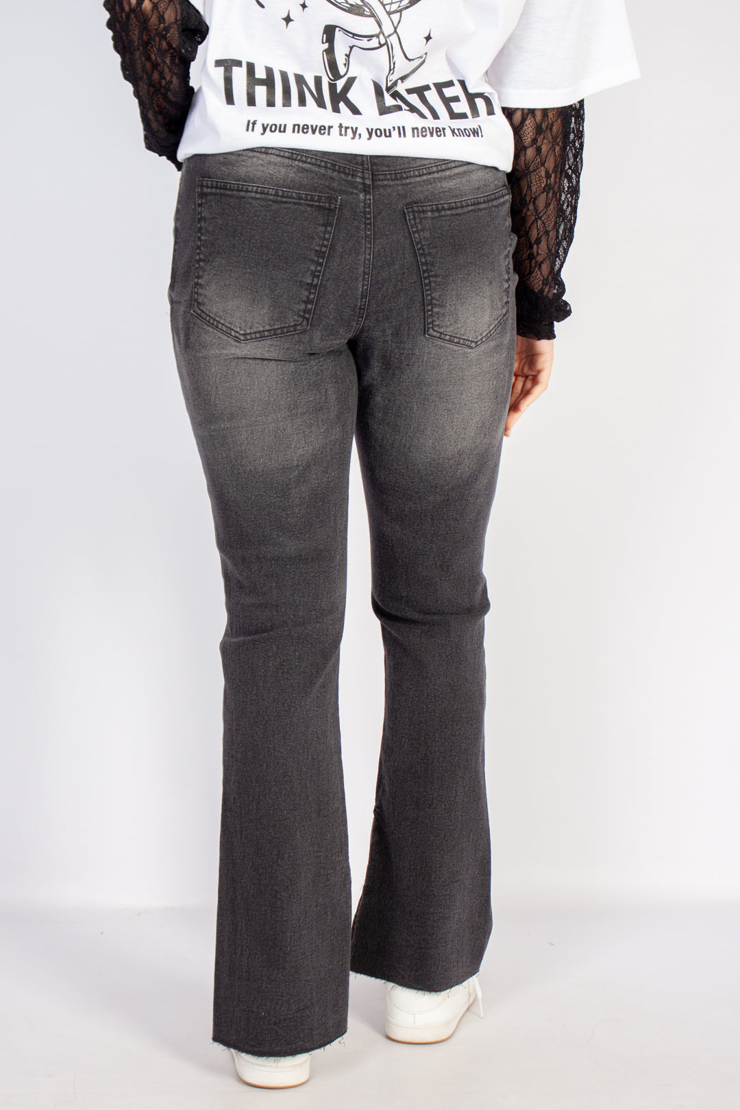 Slit Bootleg Jeans