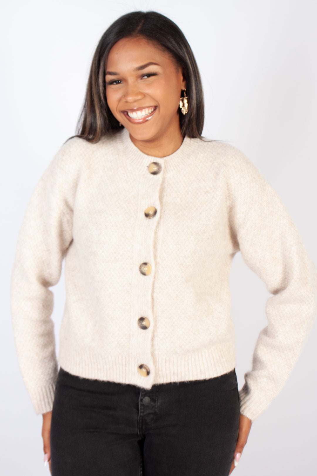 Crewneck Cardigan