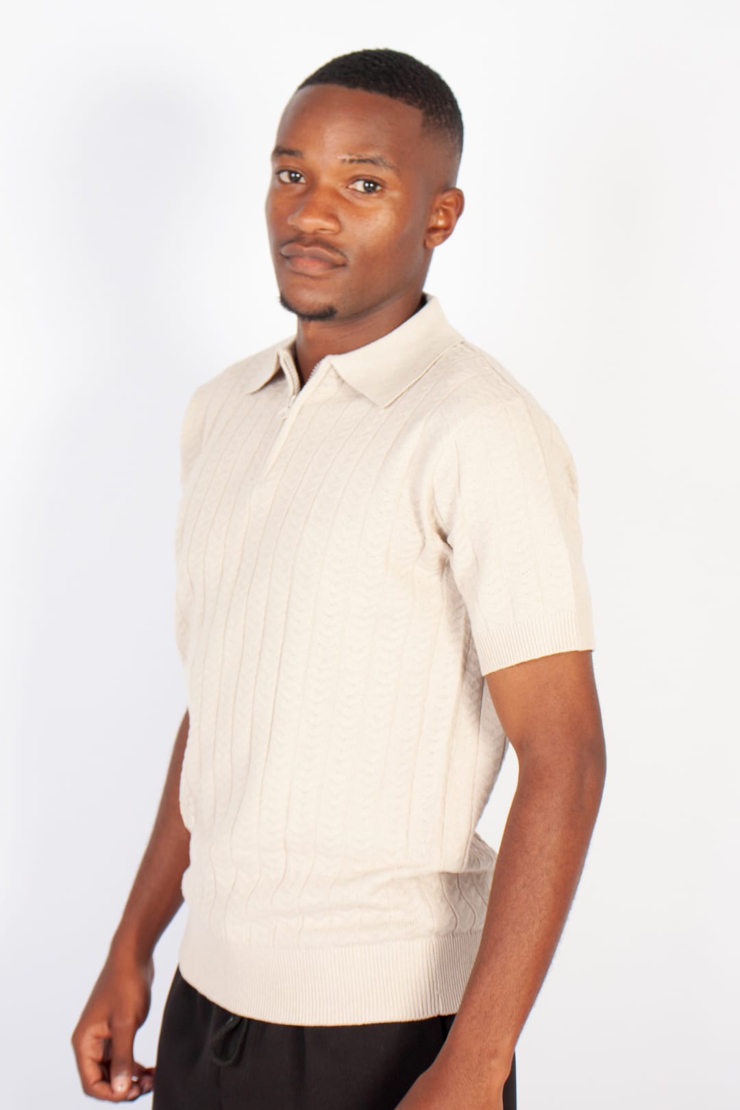 1/4 Zip Textured Golfer