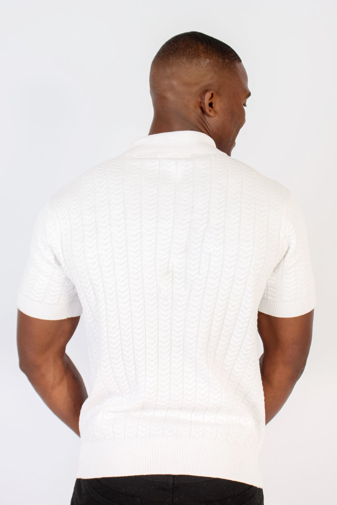 Textured Zip Golfer