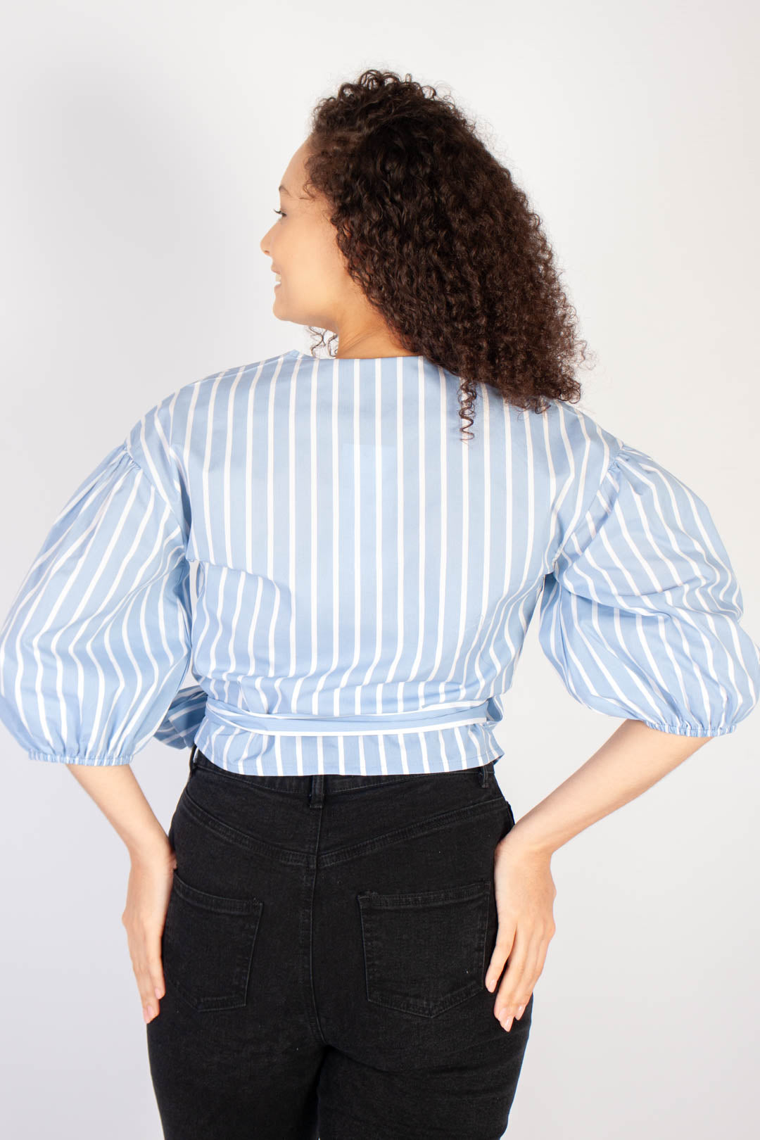 Poplin Puff Sleeve Shirt
