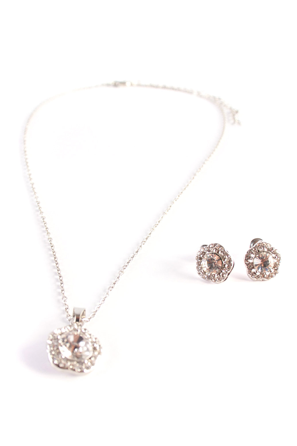 Diamonte Chain and Earring Set