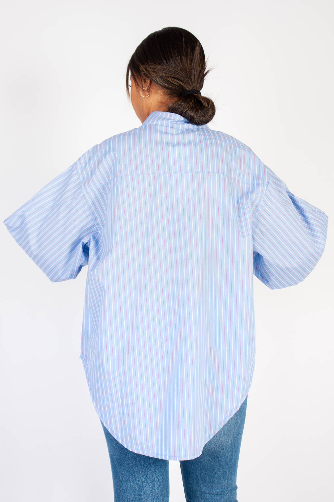 Striped Puff Sleeve Shirt