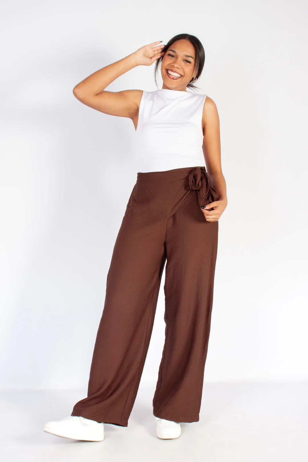 Sarong Wrap Wide Leg Pant