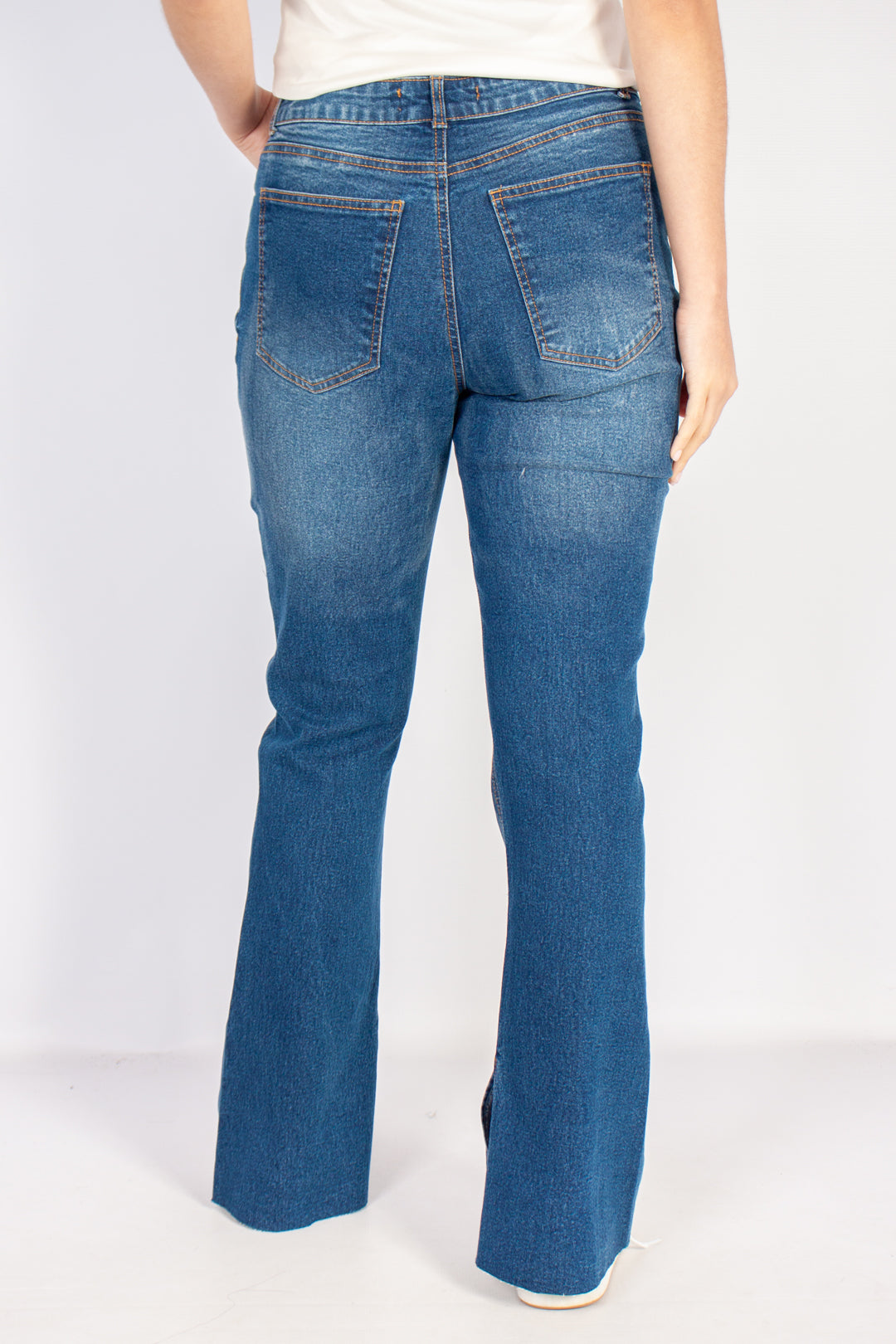 Slit Bootleg Jeans