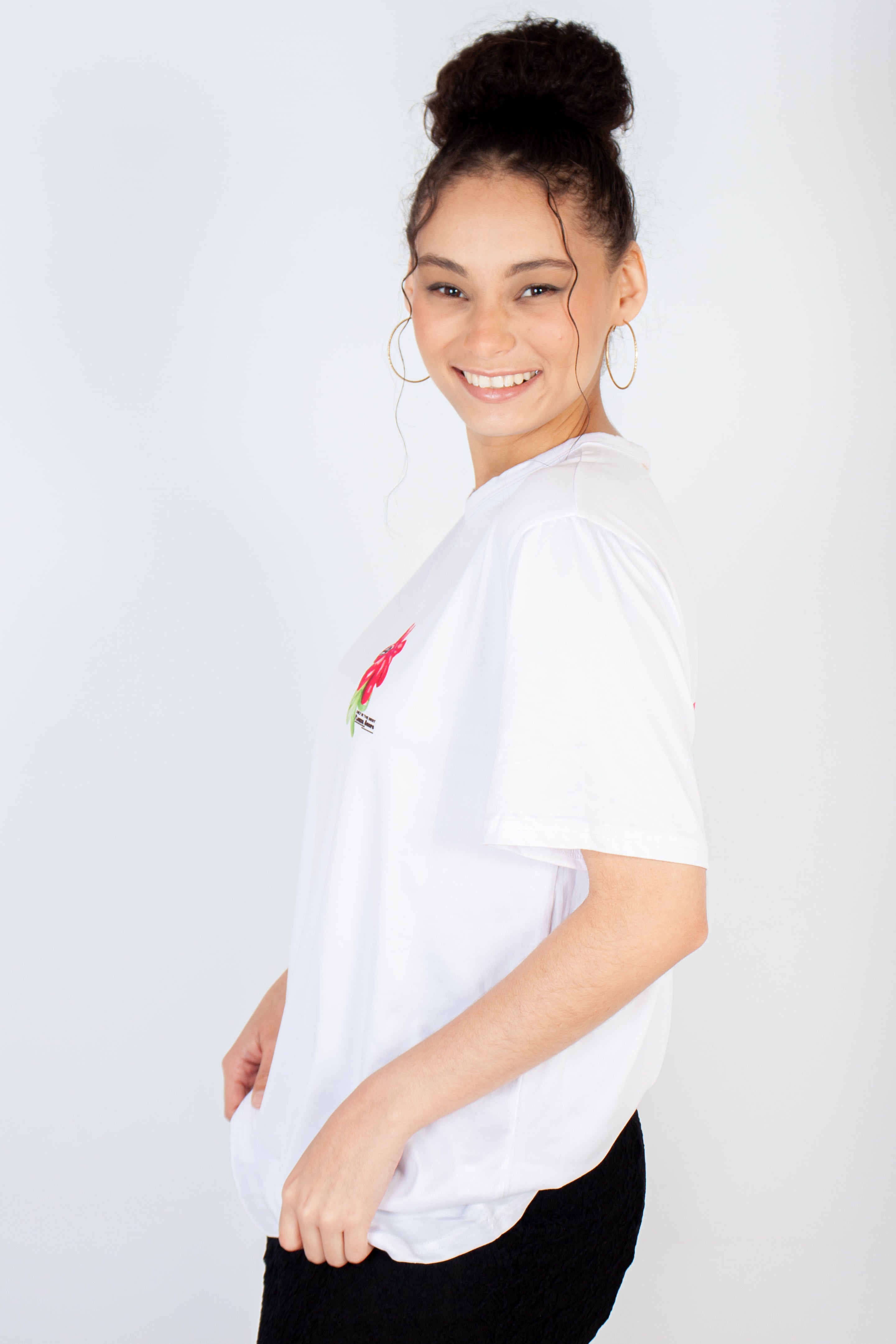 Graphic Oversized "Balloon Flower" T-Shirt