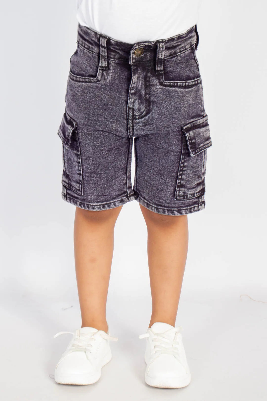 Baggy Cargo Denim Shorts