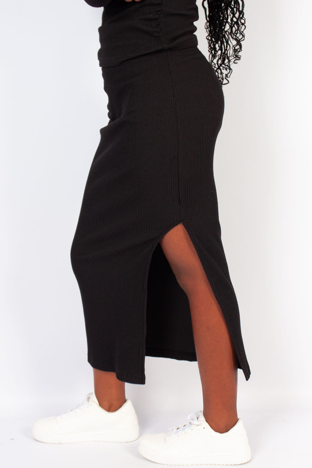 Rib Midi Skirt