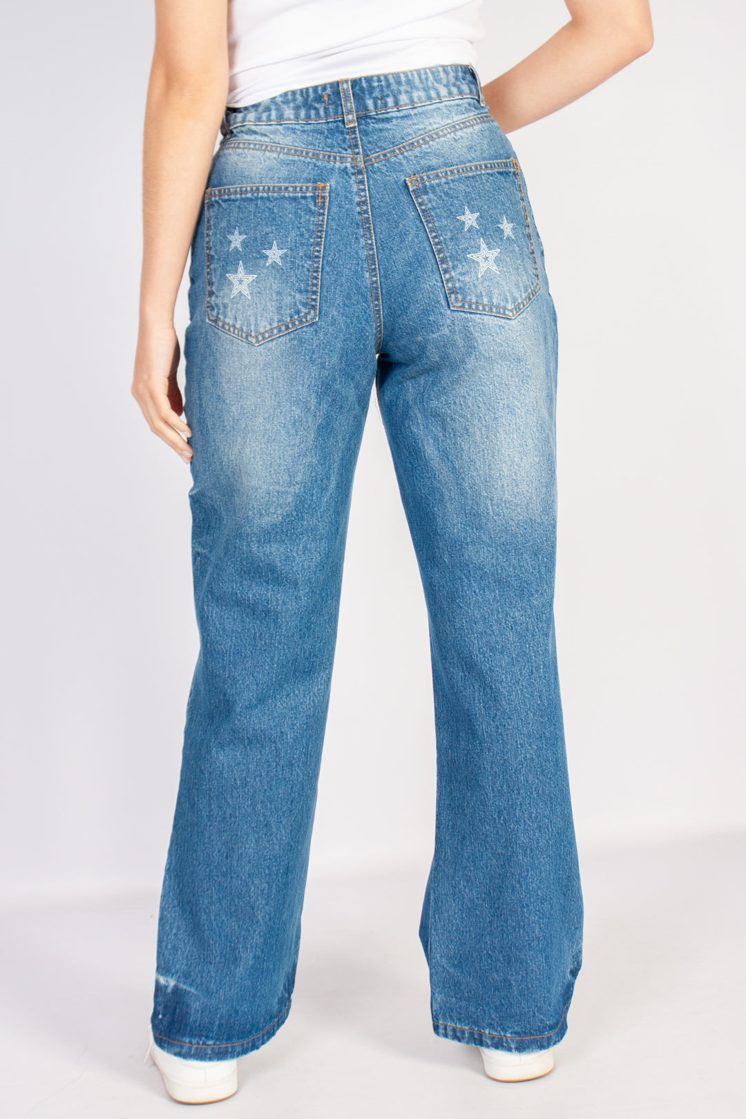 Asymmetric Waist Jeans