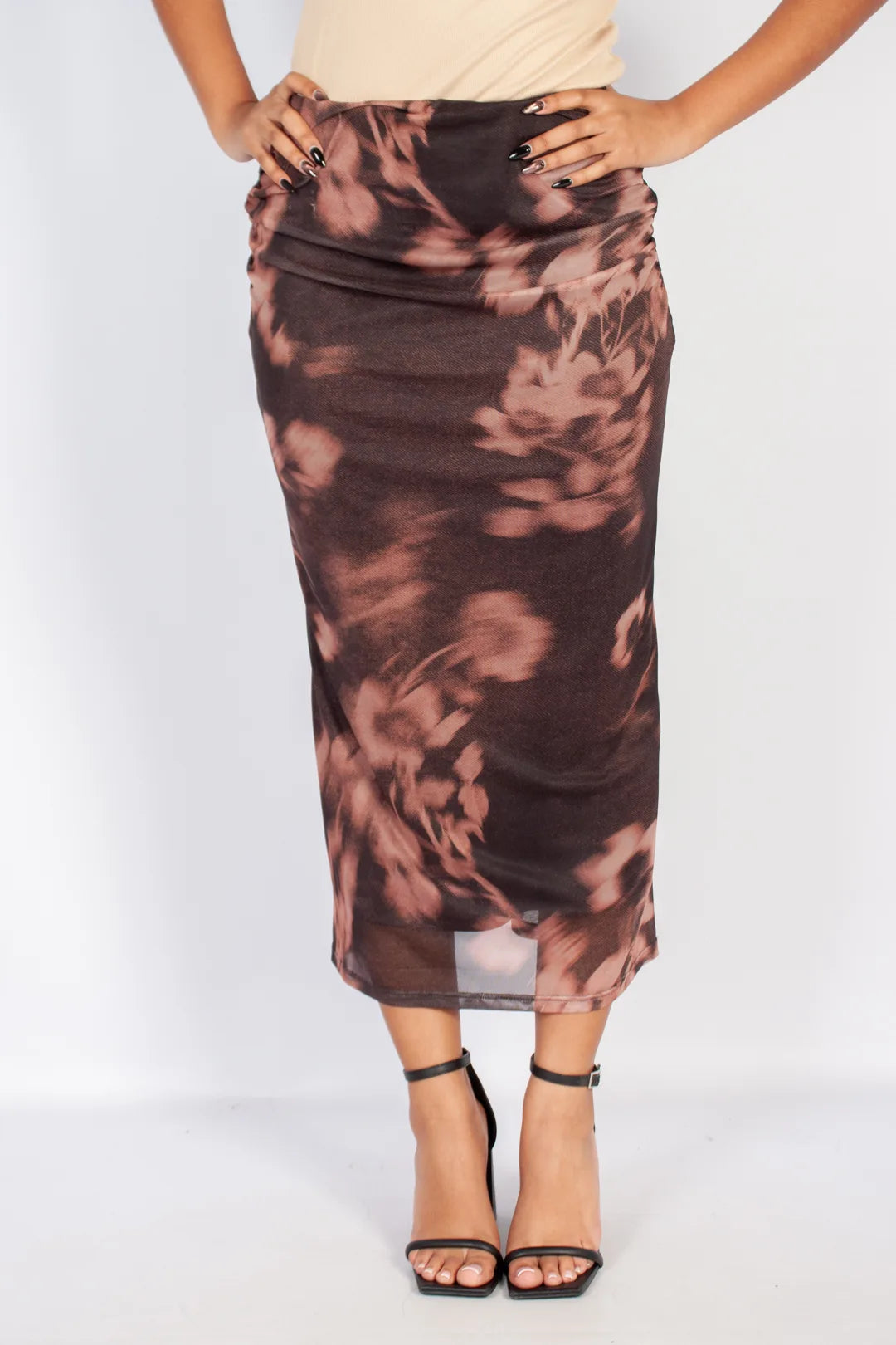Mesh Maxi Skirt