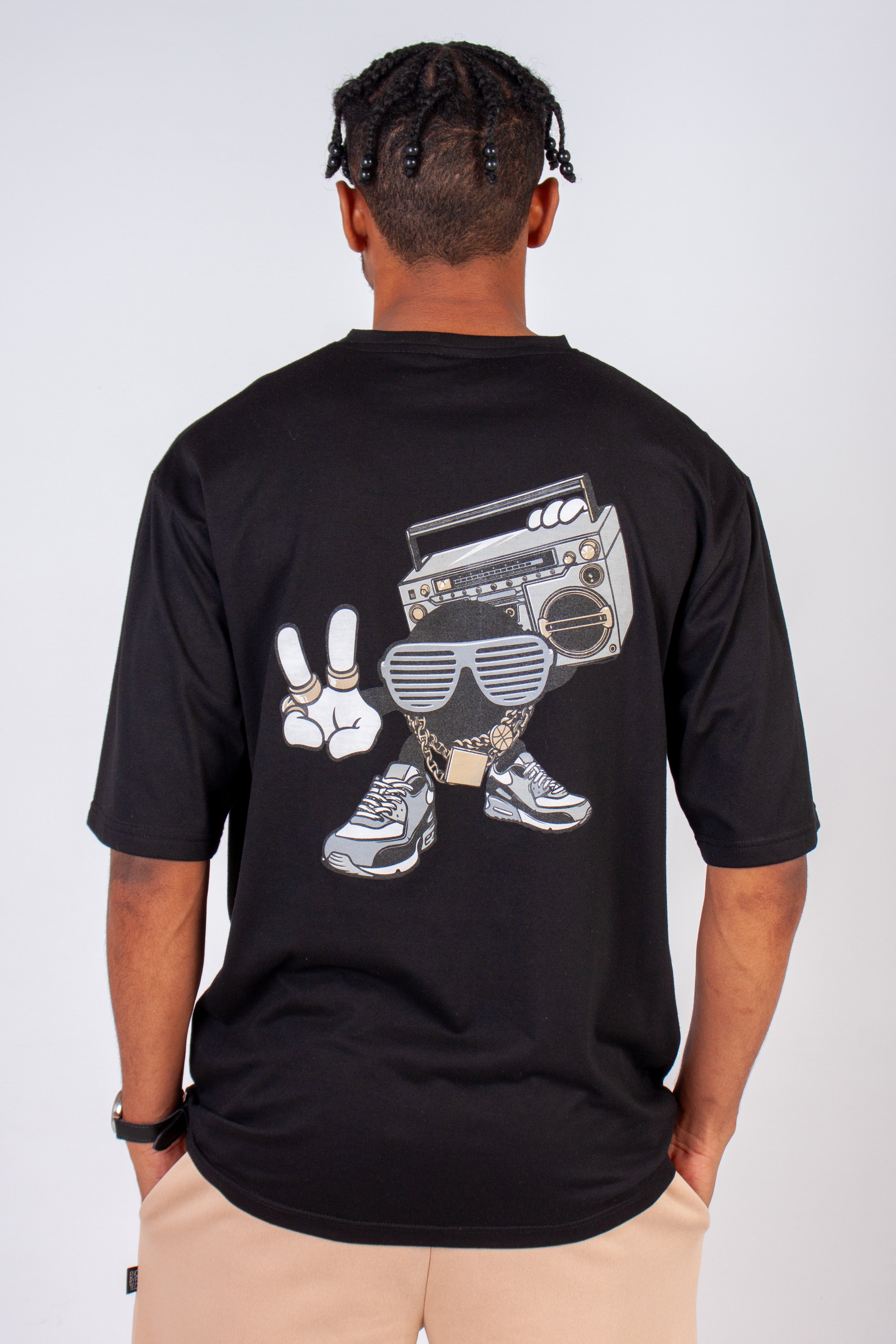 Graphic Oversized "Rhythm" T-Shirt