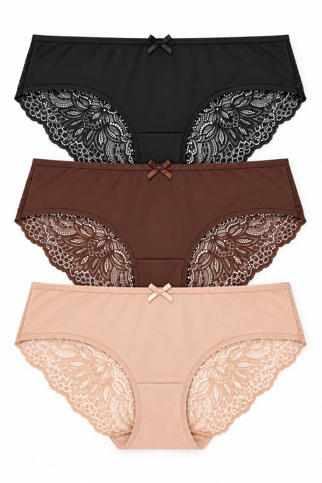 3 Pack Lace Boyleg