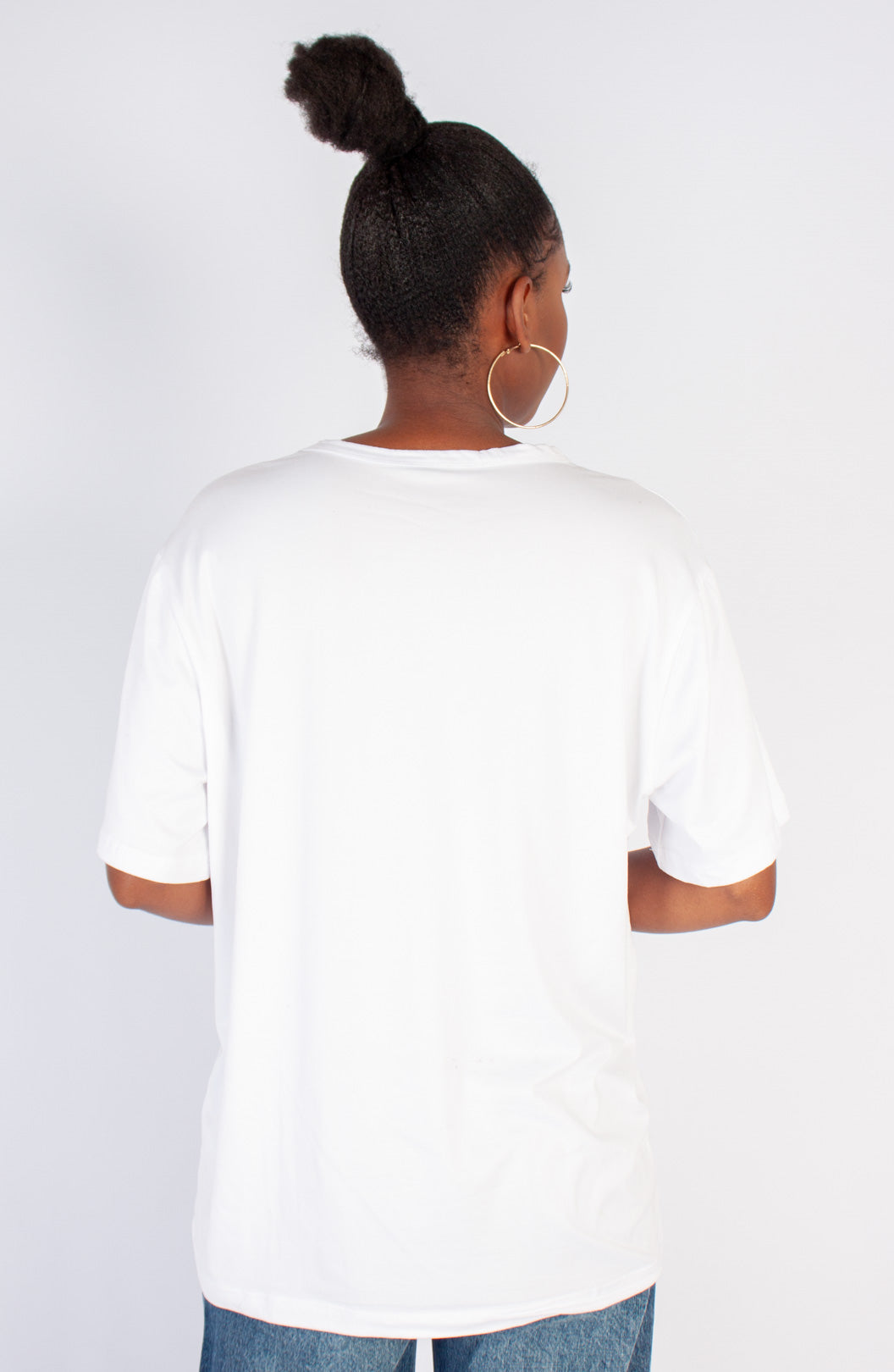 Graphic Oversized "Glitter Glasses" T-Shirt