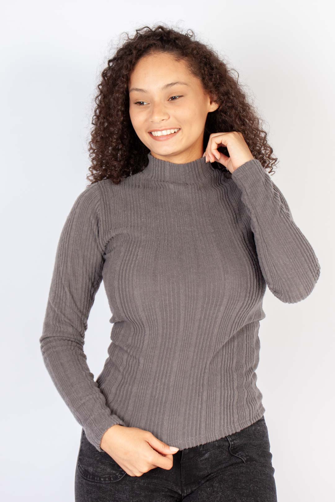 Rib Turtleneck