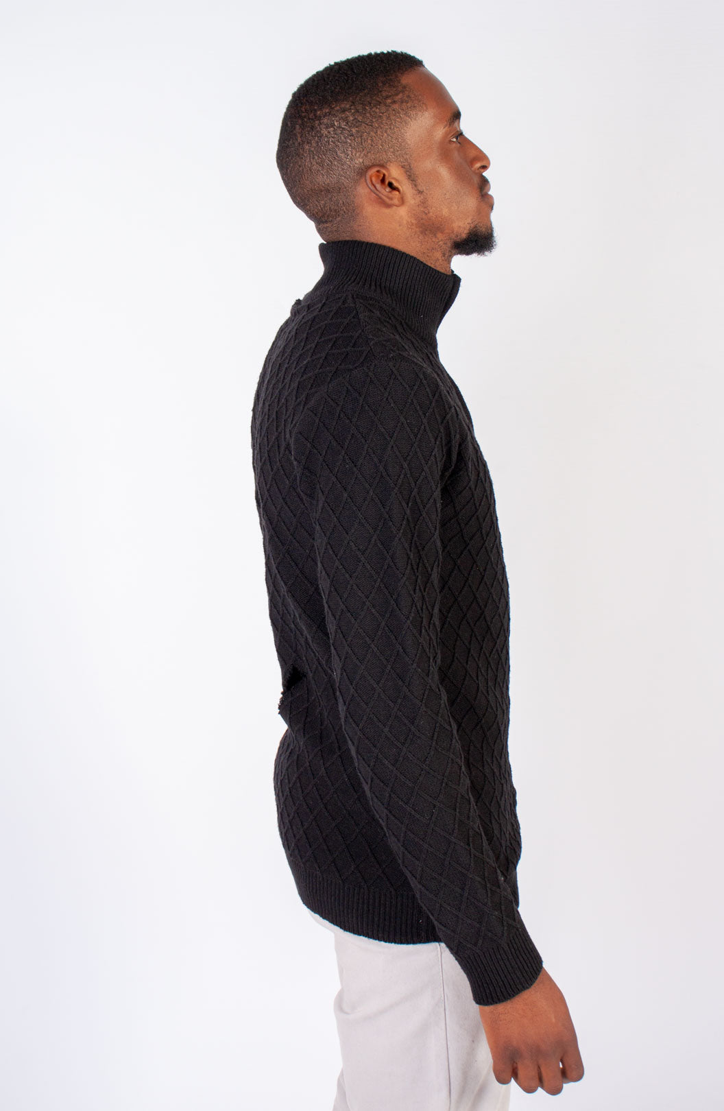 Quarter Zip Knit Sweater