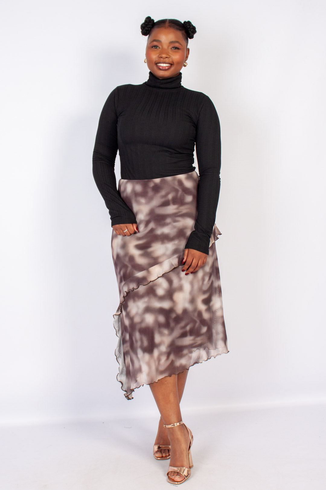 Long Sleeve Poloneck Top