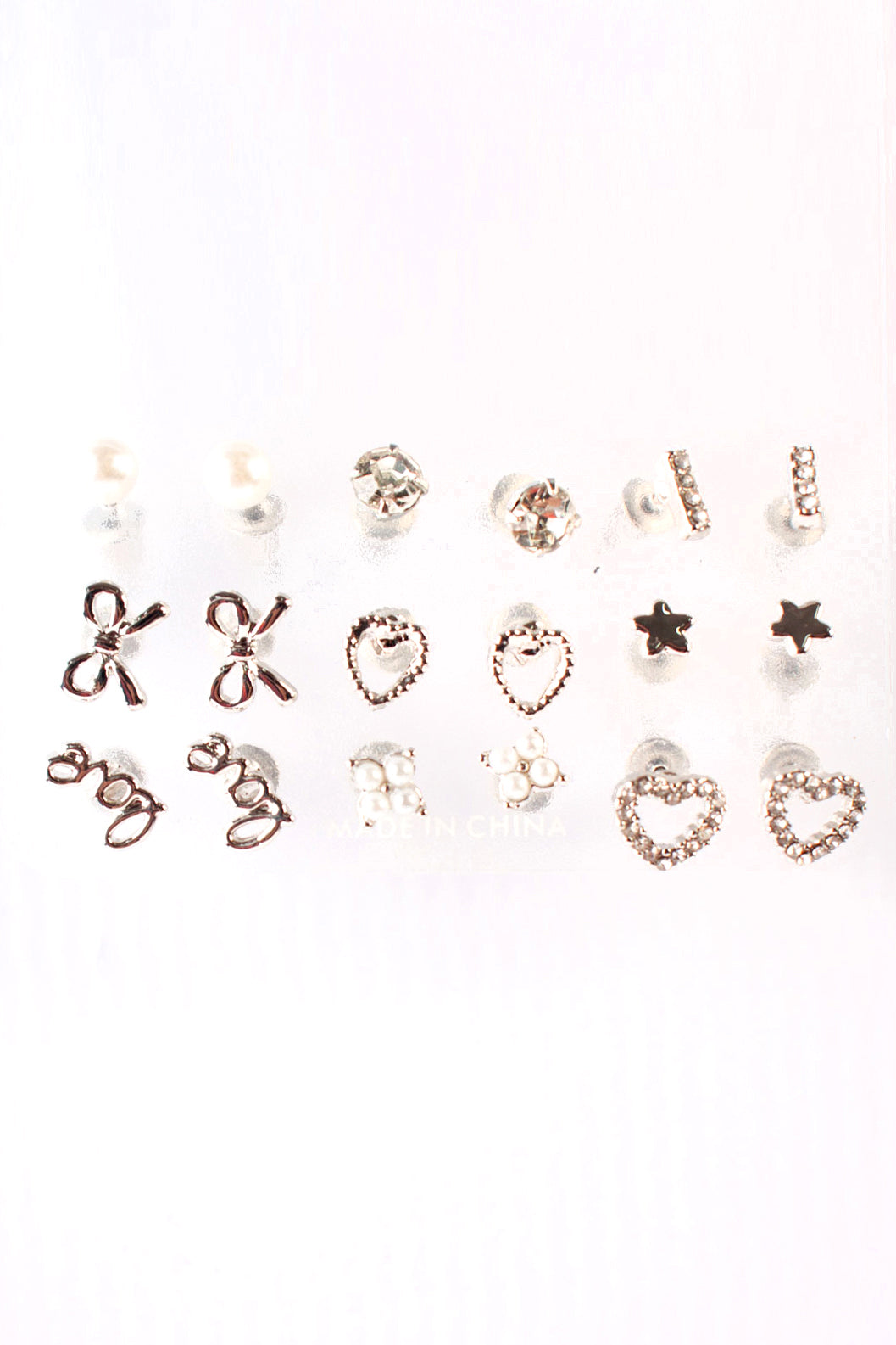 9 Pack Stud Earring