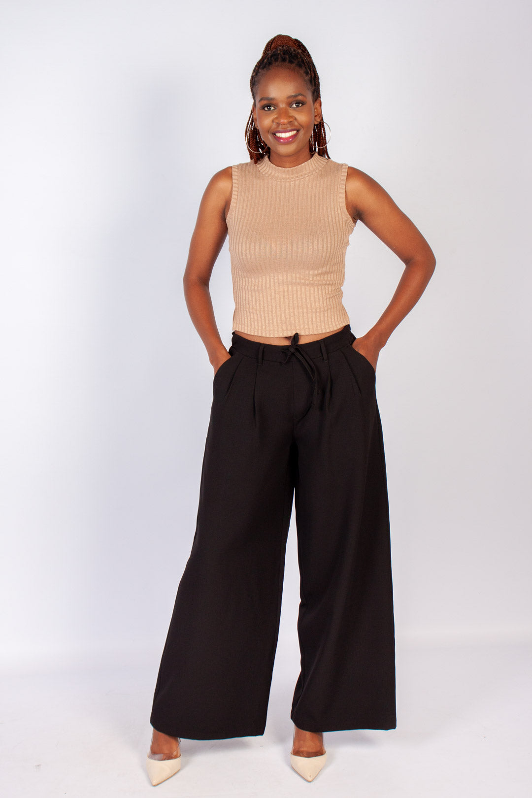 Rib Turtleneck Top