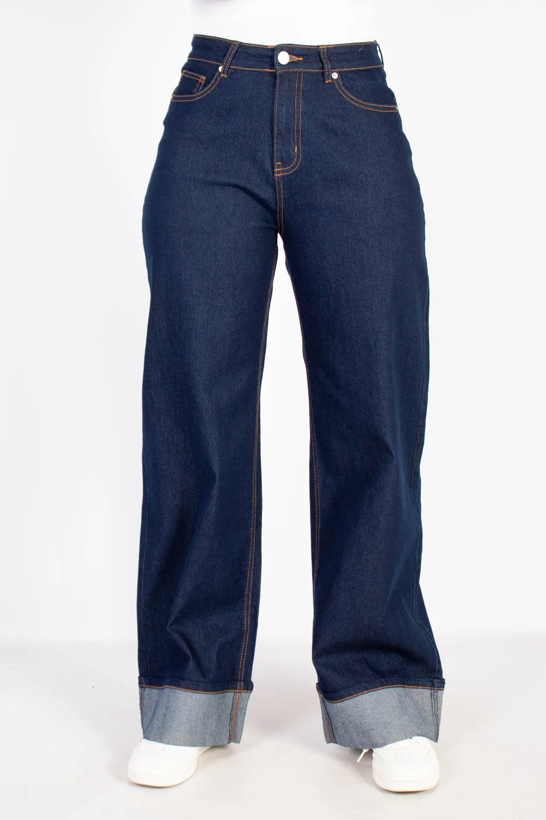 Turn Up Barrel Jeans