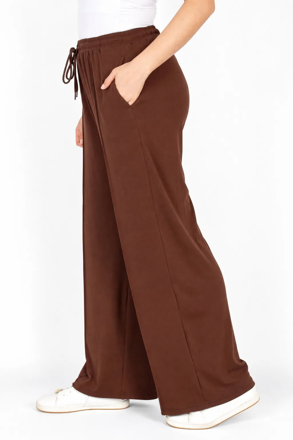 lds choc pintuck  wideleg