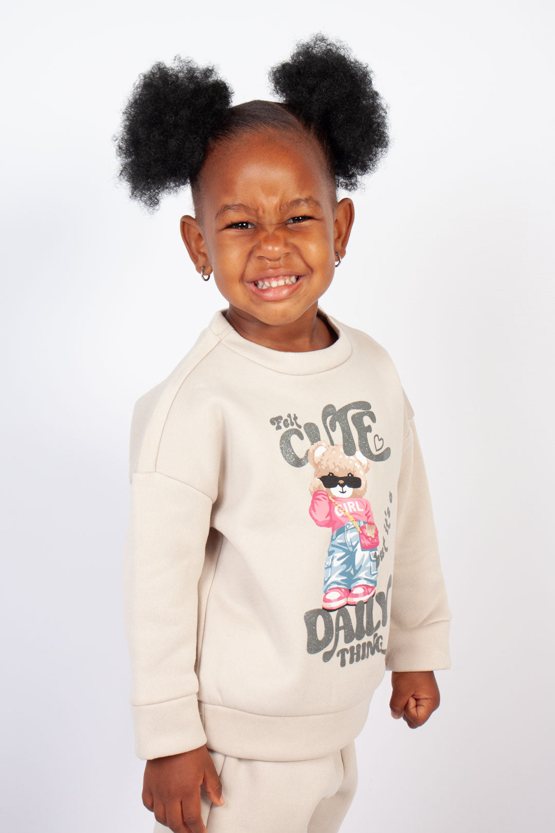 Oversized Graphic Track Top