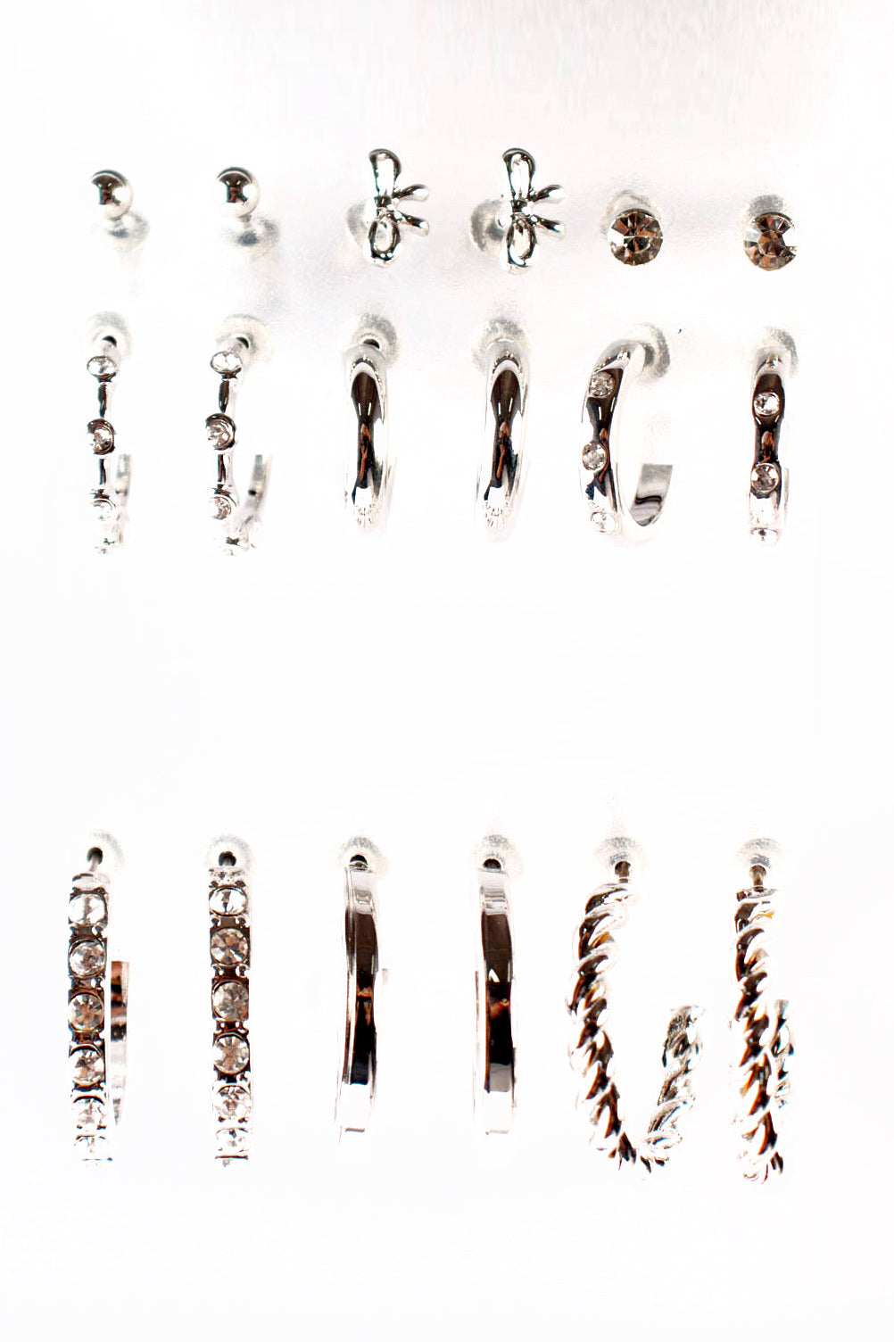 9 Pack Stud earrings