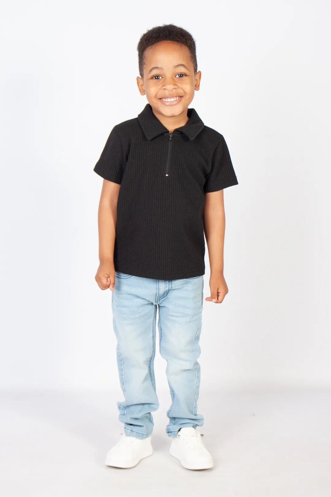 1/4 Zip Textured Golfer